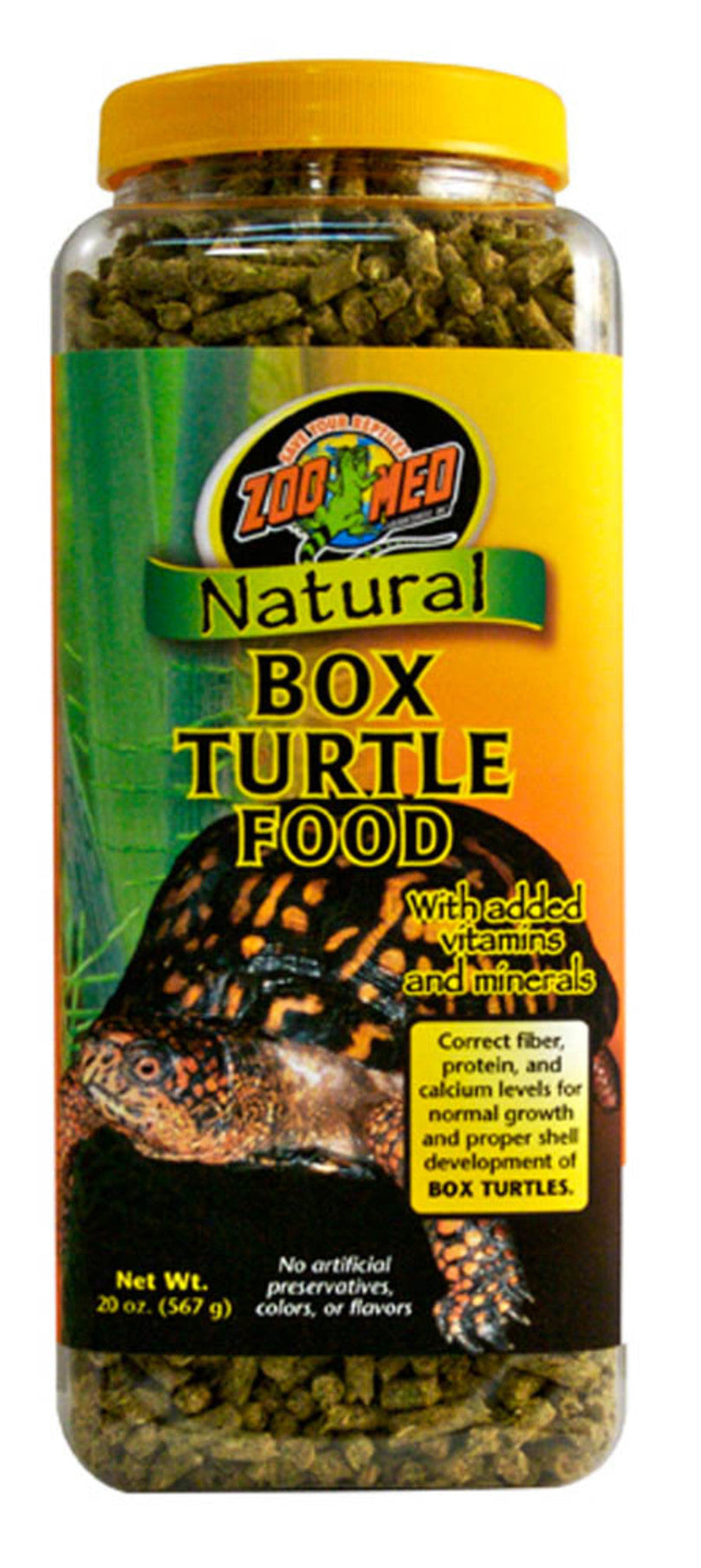 Zoo Med Natural Box Turtle Pellet Food 1ea/20 oz for your Pet Reptile with Pet Store X.