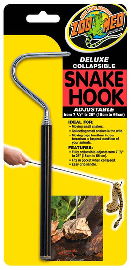 Zoo Med Deluxe Collapsible Snake Hook Black 1ea/725 In - 26 in for your Pet Reptile with Pet Store X.