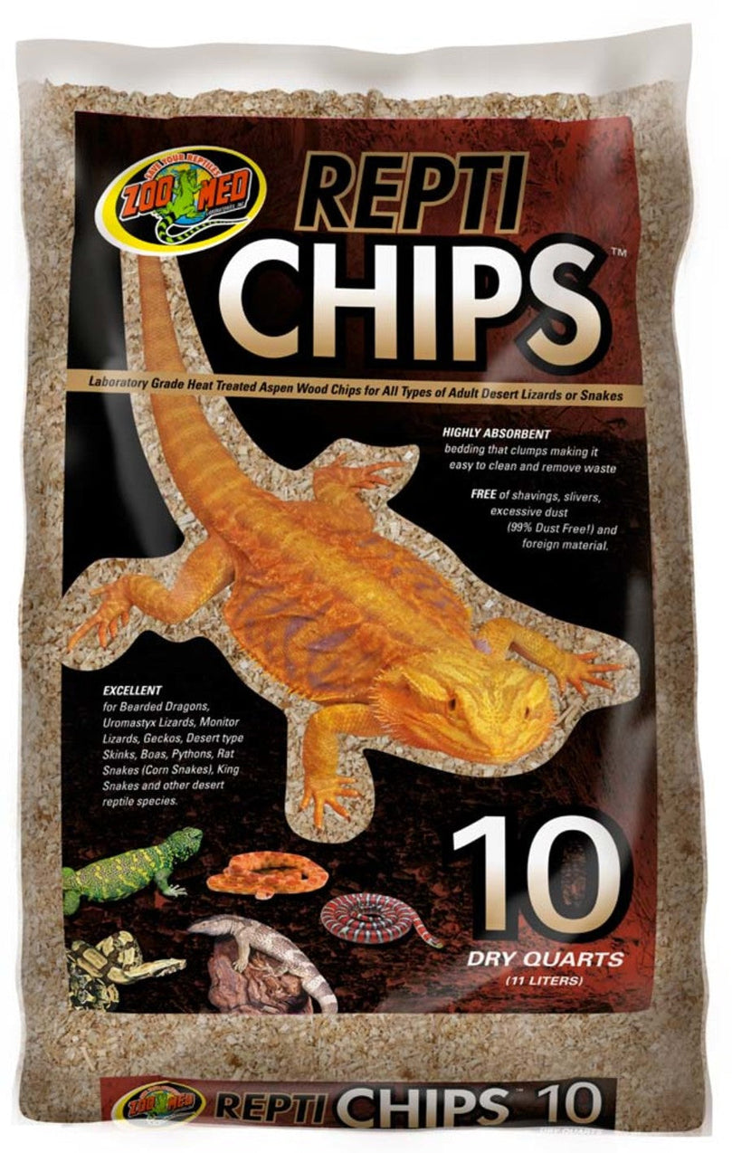 Zoo Med Repti Chips Substrate Brown 1ea/10 qt for your Pet Reptile with Pet Store X.