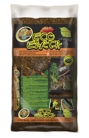 Zoo Med Eco Earth Coconut Fiber Substrate Brown 1ea/24 qt for your Pet Reptile with Pet Store X.