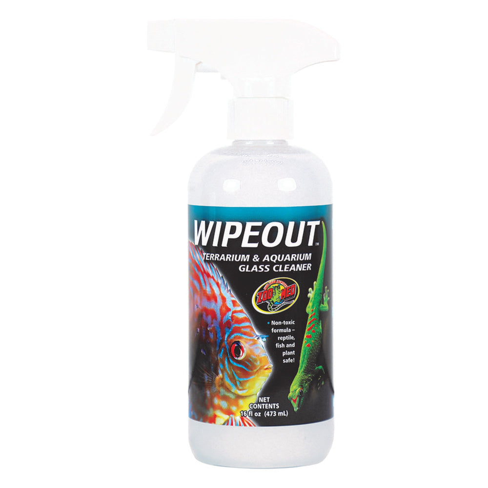 Zoo Med WipeOut Terrarium & Aquarium Glass Cleaner 1ea/16 oz for your Pet Fish.