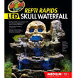 Zoo Med Repti Rapids LED Skull Waterfall Brown/Black 1ea/MD for your Pet Reptile with Pet Store X.