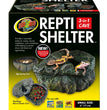 Zoo Med Repti Shelter 3-in-1 Cave Terrarium Hideaway Black 1ea/6 in, SM for your Pet Reptile with Pet Store X.