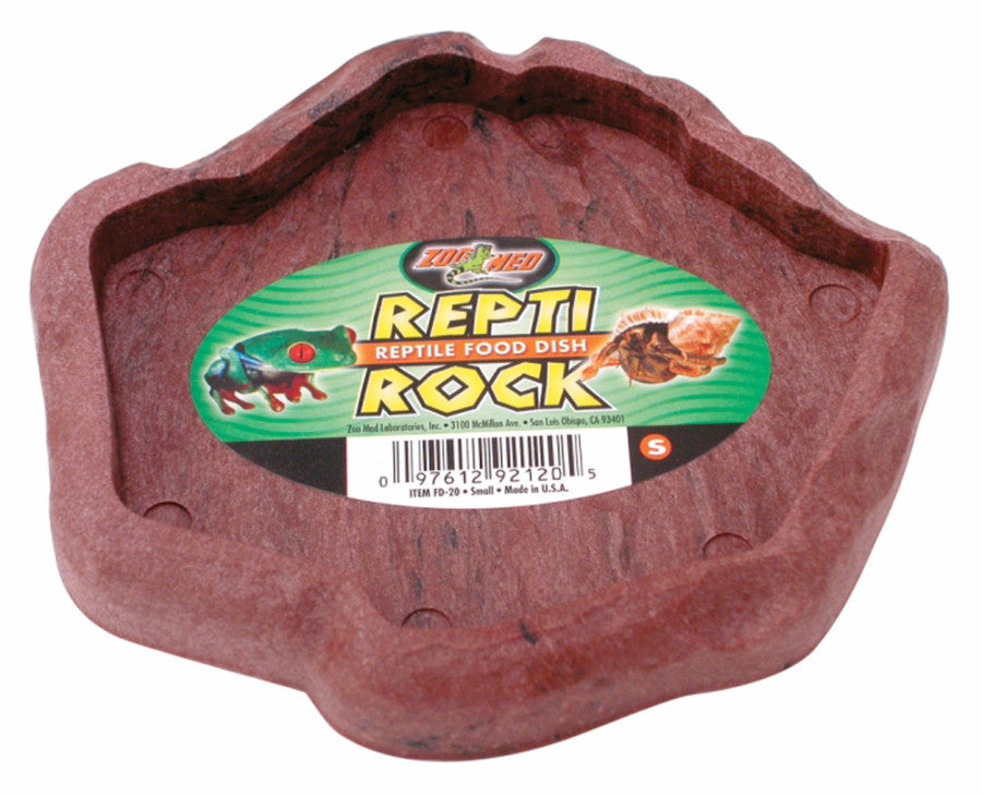 Zoo Med Repti Rock Food Dish Assorted 1ea/SM for your Pet Reptile with Pet Store X.