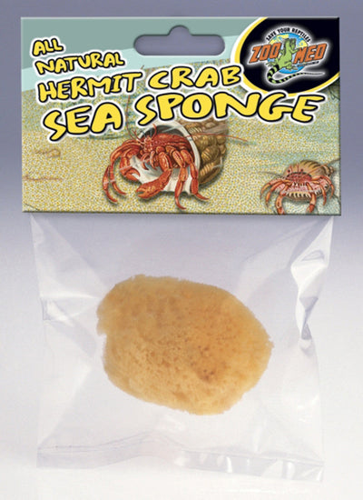 Zoo Med All Natural Hermit Crab Sea Sponge Yellow 1ea/1 ct for your Pet Reptile with Pet Store X.