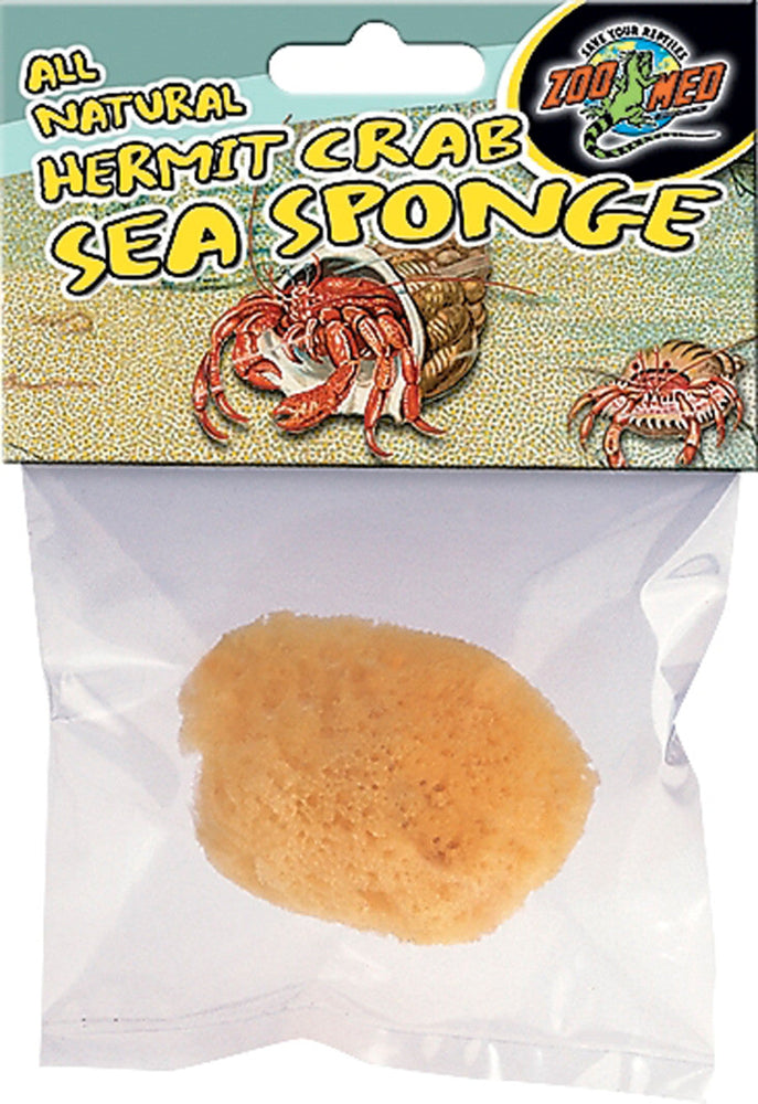 Zoo Med All Natural Hermit Crab Sea Sponge Yellow 1ea/1 ct