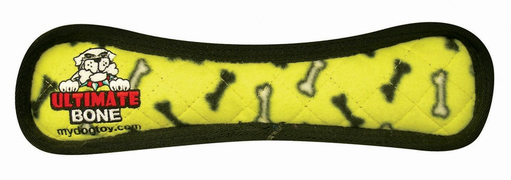 Tuffy Ultimate Bone Durable Dog Toy Yellow Bone 1ea/13 in