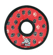 Tuffy Jr Ring Durable Dog Toy Red Paw 1ea/7 in for your Pet Dog with Pet Store X.