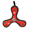 Tuffy Jr Boomerang Durable Dog Toy Red Paw 1ea/8 in