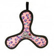 Tuffy Jr Boomerang Durable Dog Toy Pink Leopard 1ea/8 in