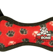 Tuffy Jr Bone Durable Dog Toy Red Paw 1ea/6.2 in