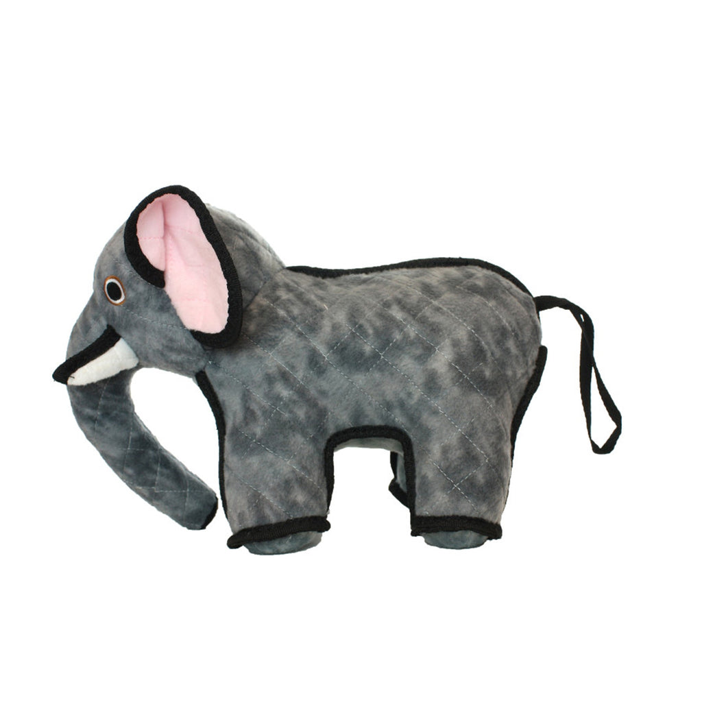 Tuffy Zoo Elephant Durable Dog Toy Gray 1ea/15 in