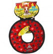 Tuffy NO STUFF Ultimate Ring Dog Toy Red Paw 1ea/9 in