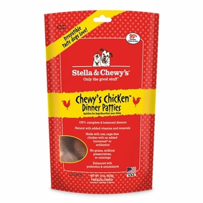 Stella And Chewys Freeze Dried Dog Food Chicken Dinner Patties 25oz for your Pet Dog with Pet Store X!