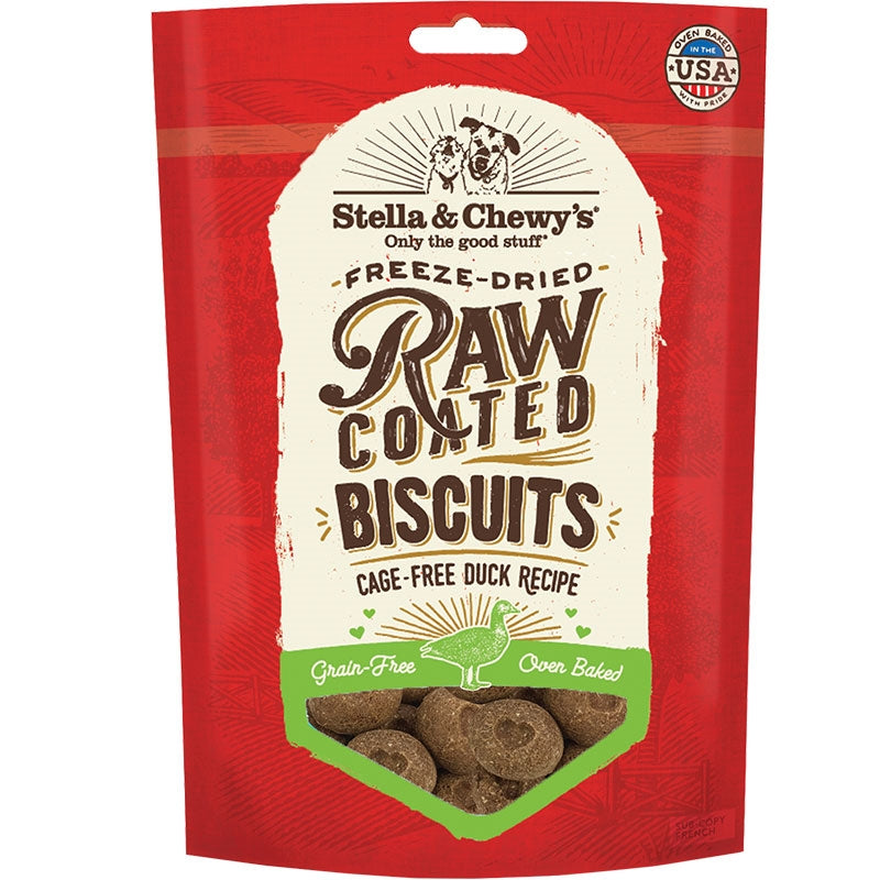 Stella And Chewys Dog Raw Coated Biscuits Duck 9oz for your Pet Dog with Pet Store X!