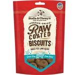 Stella And Chewys Dog Raw Coated Biscuits Lamb 9oz.