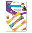 Spot Kitty Fun Tubes Catnip Toy Assorted 3.25 in 3 Pack