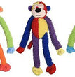 Multipet Multi Crew Monkey Dog Toy Assorted 1ea/17 in