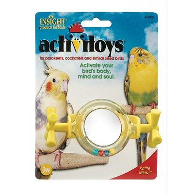 JW Pet ActiviToy Rattle Mirror Bird Toy Assorted 1ea/SM/MD