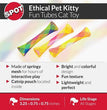 Spot Kitty Fun Tubes Catnip Toy Assorted 3.25 in 3 Pack