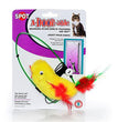 Spot A-Door-Able Bouncing Plush Bird with Feather Tail Cat Toy Multi-Color 4.5 in