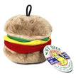 Aspen Hamburger with Squeakers Small Dog & Puppy Toy Multi-Color 1ea/MD