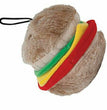 Aspen Hamburger with Squeakers Small Dog & Puppy Toy Multi-Color 1ea/MD