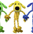 Multipet Loofa Dog Toy w/ Rope Body Assorted 1ea/11 in