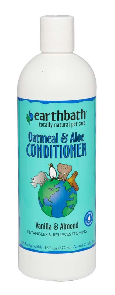 Earthbath Oatmeal & Aloe Conditioner, Vanilla & Almond 1ea/16 oz for your Pet Dog with Pet Store X.