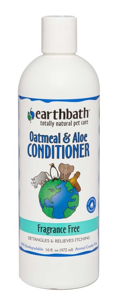 Earthbath Oatmeal & Aloe Conditioner, Fragrance Free 1ea/16 oz for your Pet Dog with Pet Store X.