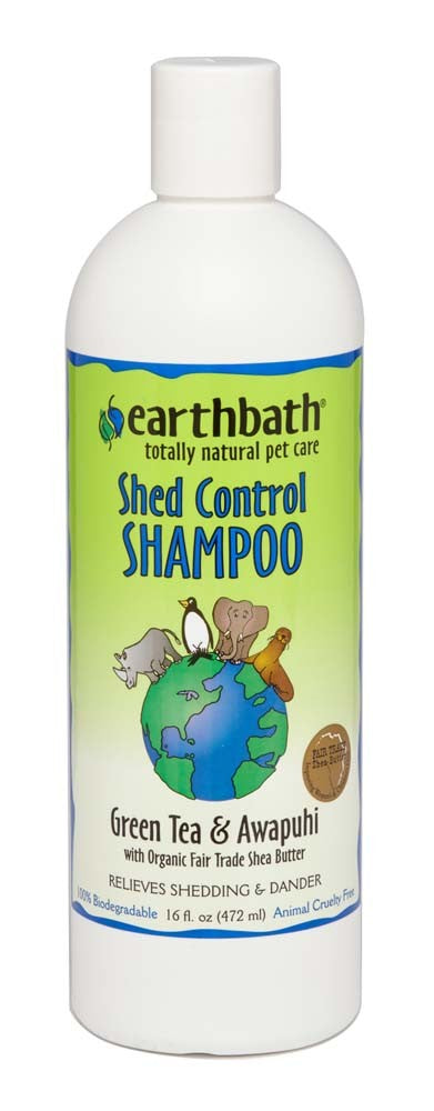 Earthbath Shed Control Shampoo, Green Tea & Awapuhi 1ea/16 oz for your Pet Dog with Pet Store X.