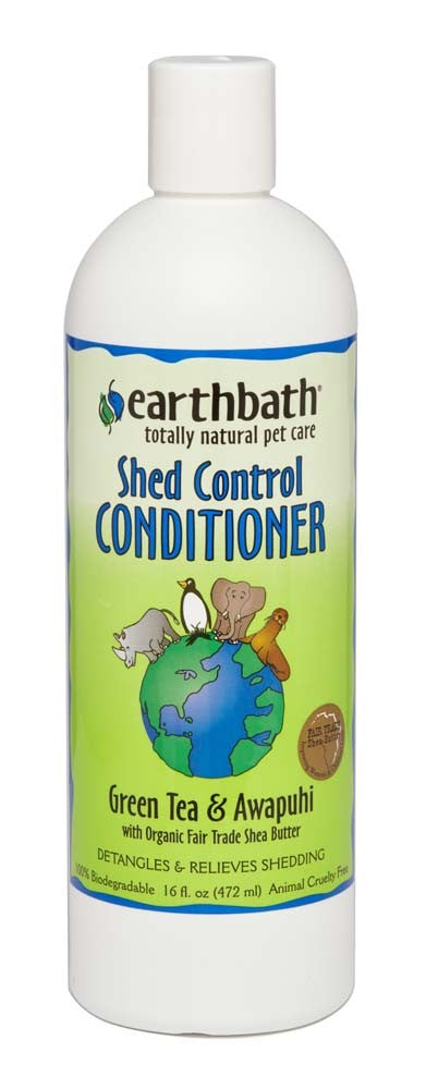 Earthbath Shed Control Conditioner, Green Tea & Awapuhi 1ea/16 oz for your Pet Dog with Pet Store X.