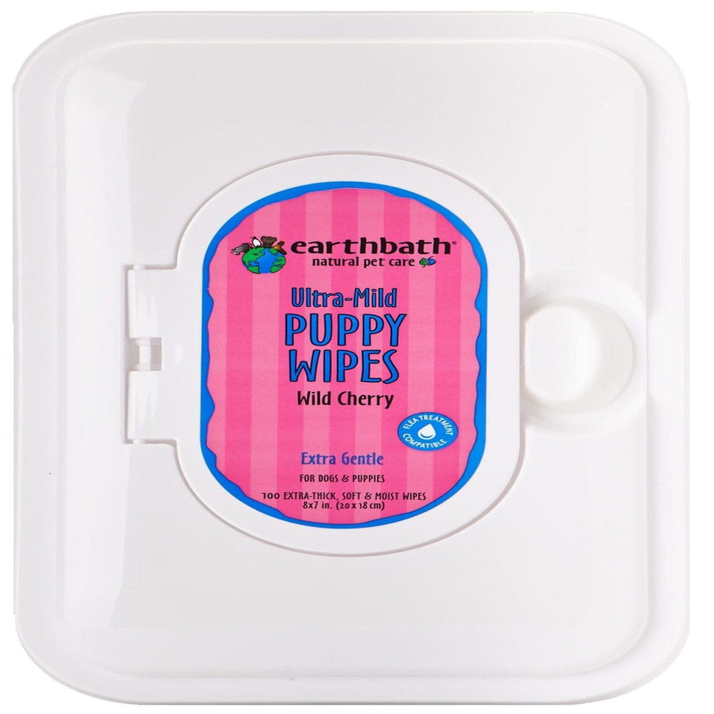 Earthbath Ultra-Mild Puppy Wipes, Wild Cherry 1ea/100 ct for your Pet Dog with Pet Store X.