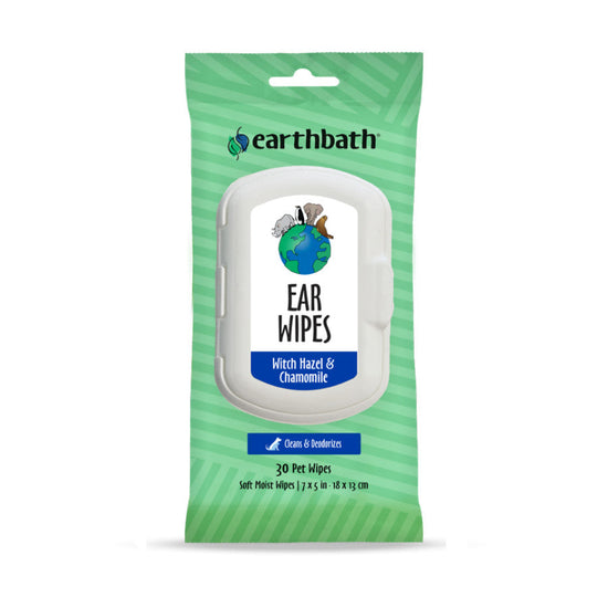 Earthbath Ear Wipes Counter Display 6ea/30 ct for your Pet Dog with Pet Store X.