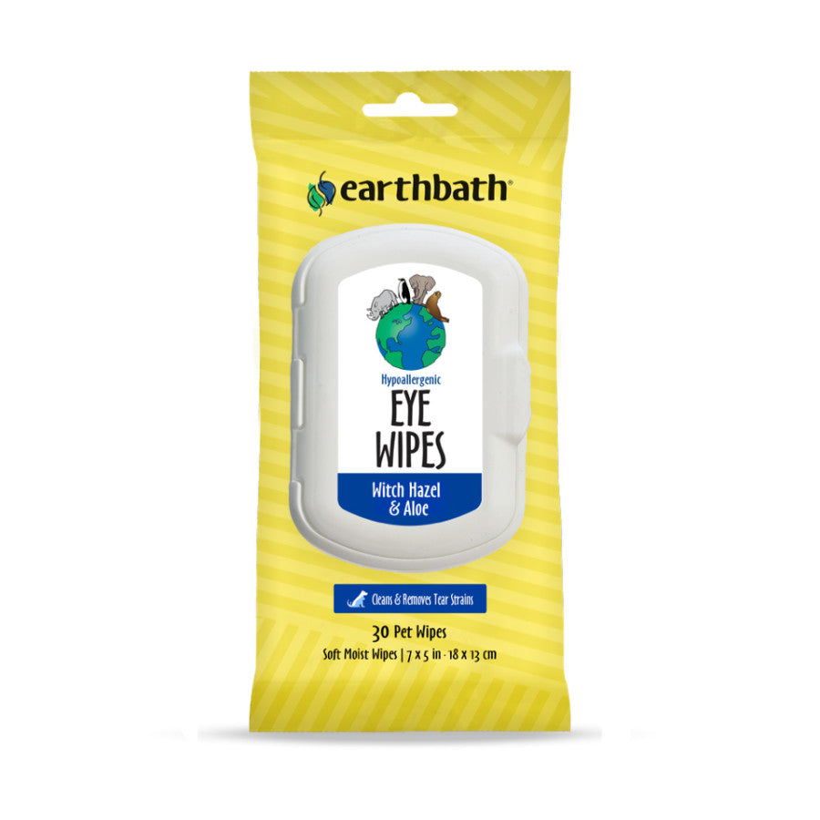 Earthbath Hypoallergenic Eye Wipes Counter Display 6ea/30 ct for your Pet Dog with Pet Store X.