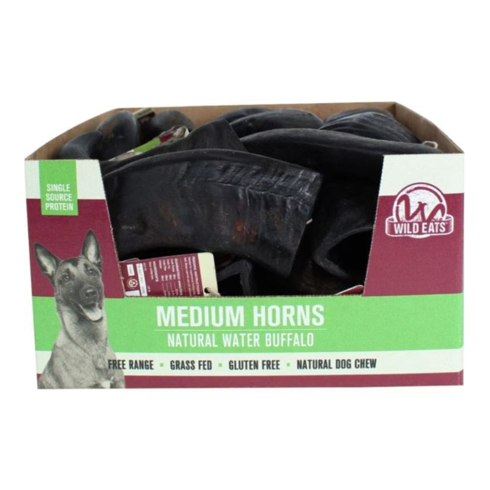 Wild Eats Water Buffalo Horn Buffalo Medium (Case of 22)