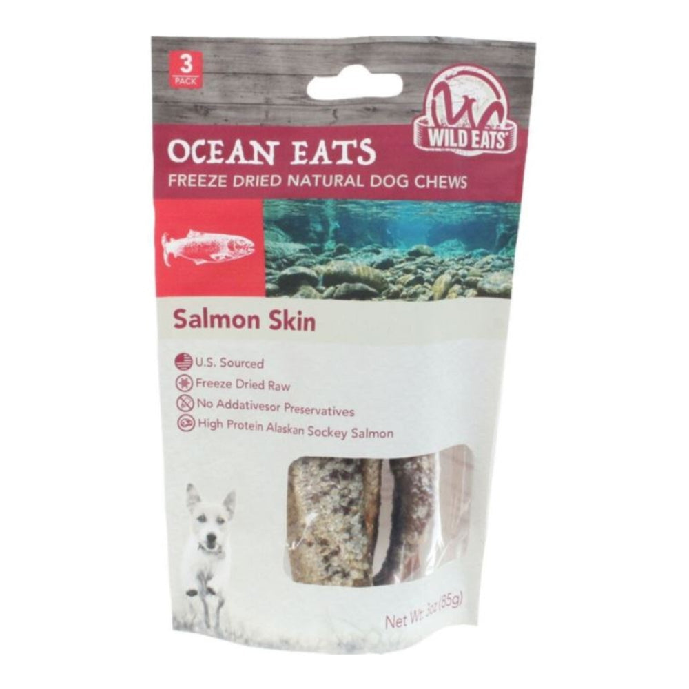 Wild Eats Salmon Cigars Dog Chews Salmon 6in. -3 Pk