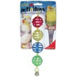 JW Pet ActiviToy Lattice Balls Bird Toy Multi-Color 1ea/SM/MD