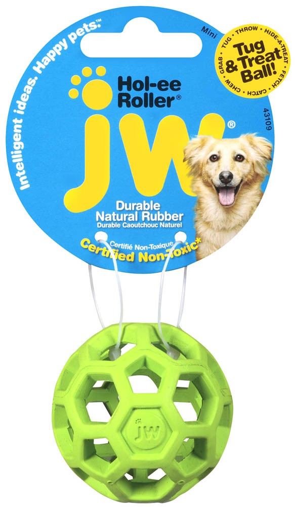 JW Pet Hol-ee Roller Dog Toy Assorted 1ea/Mini for your Pet Dog with Pet Store X.