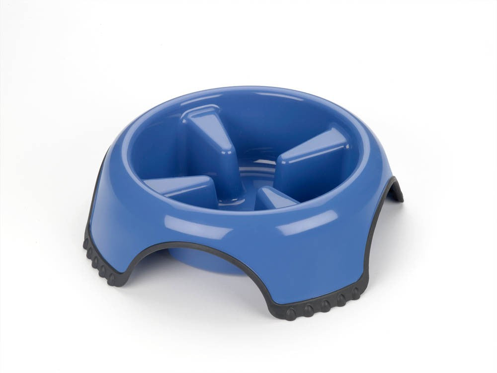 JW Pet Skid Stop Slow Feed Dog Bowl Assorted 1ea/XL