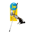 JW Pet Cataction Feather Ball Wand Cat Toy Black, White 1ea/One Size