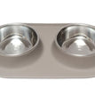 Messy Mutts Double Feeder Grey 1.5 Cup