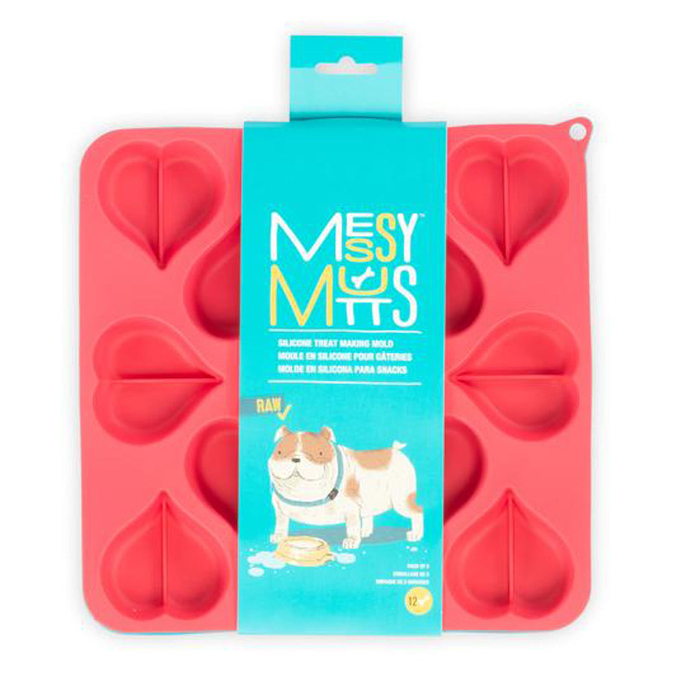 Messy Mutts Dog Treat Making Mold Heart 2Pk