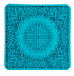 Messy Mutts Dog Cat Framed Silicone Interactive Licking Bowl Mat 10In X 10In Blue for your Pet Dog with Pet Store X.