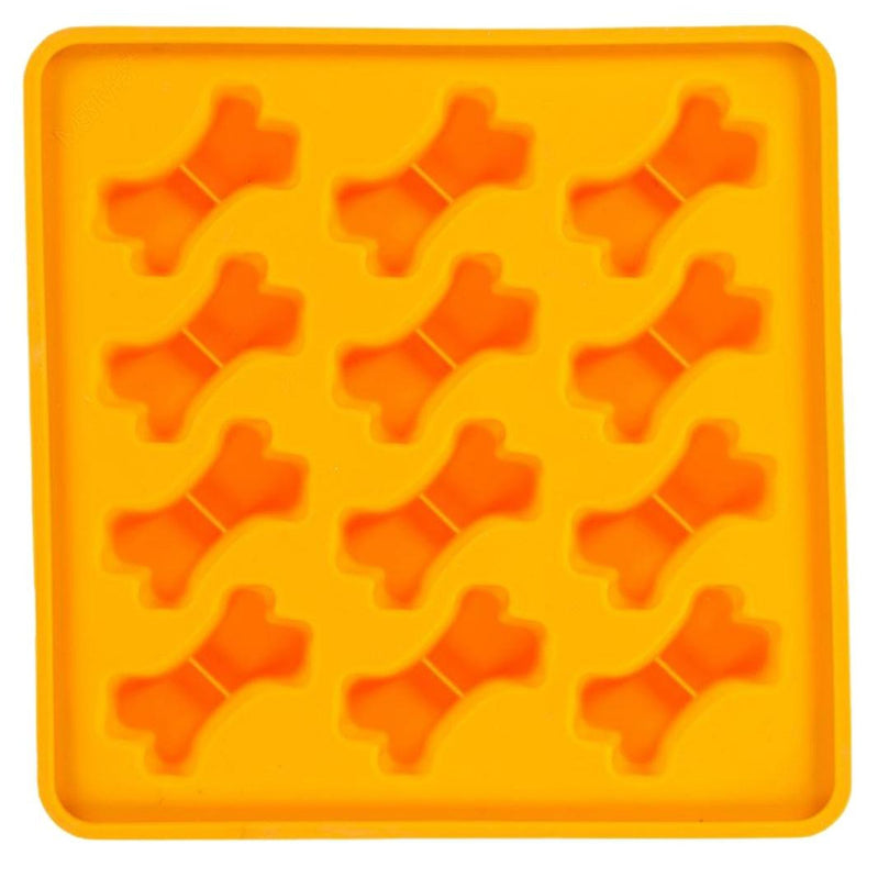 Messy Mutts Dog Framed Silicone Treat Making Mold 10In X 10In Orange for your Pet Dog with Pet Store X.