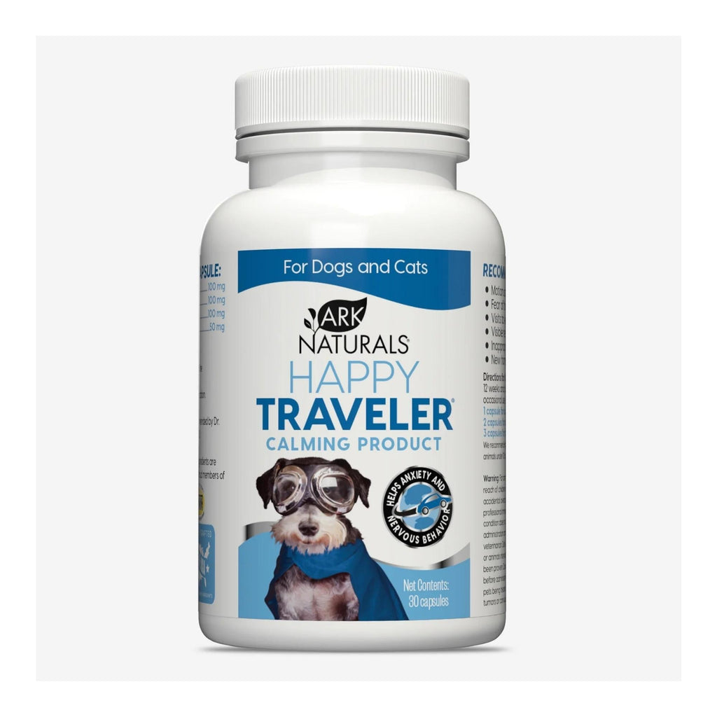 Ark Naturals Happy Traveler Dog And Cat Capsules, 30 Capsules