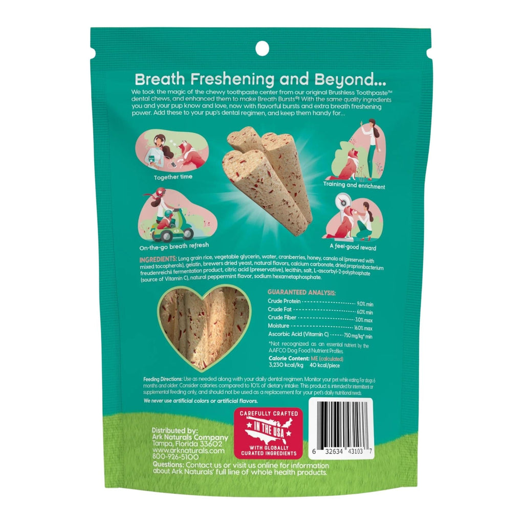 Ark Naturals Dog Breath Bursts Peppermint Sticks 6oz.