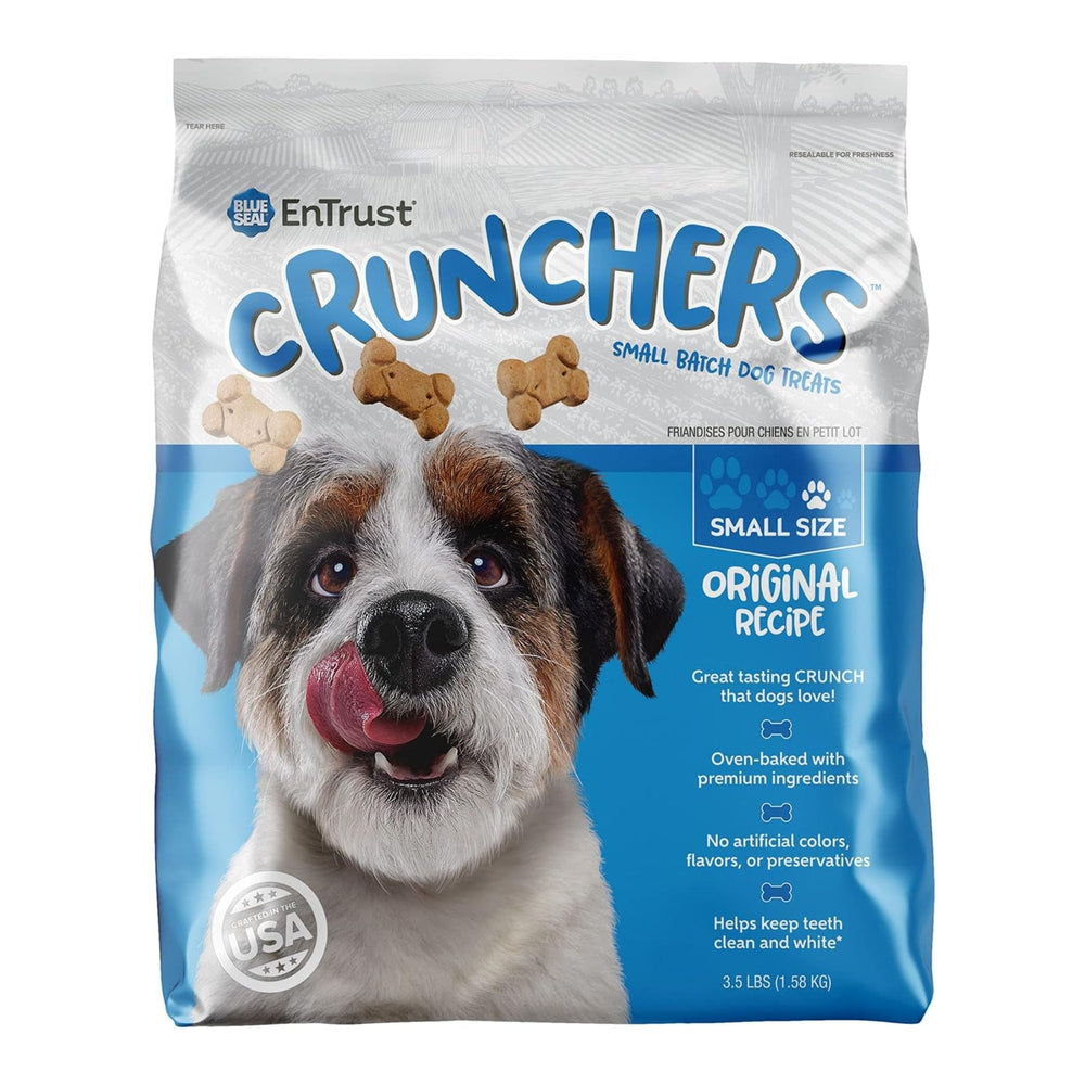 Blue Seal Entrust Crunchers Small Batch Dog Treats Original Small - 3.5Lbs.