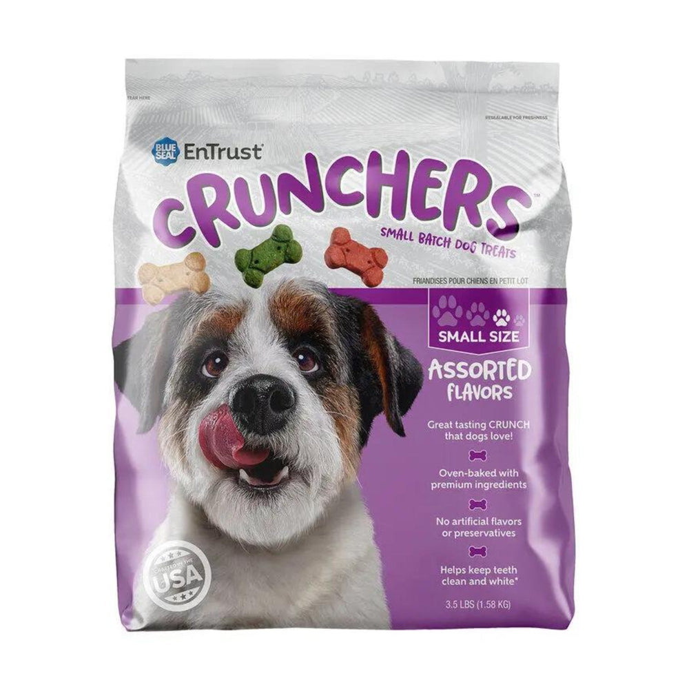 Blue Seal Entrust Crunchers Small Batch Dog Treats Assorted Small - 3.5Lbs.