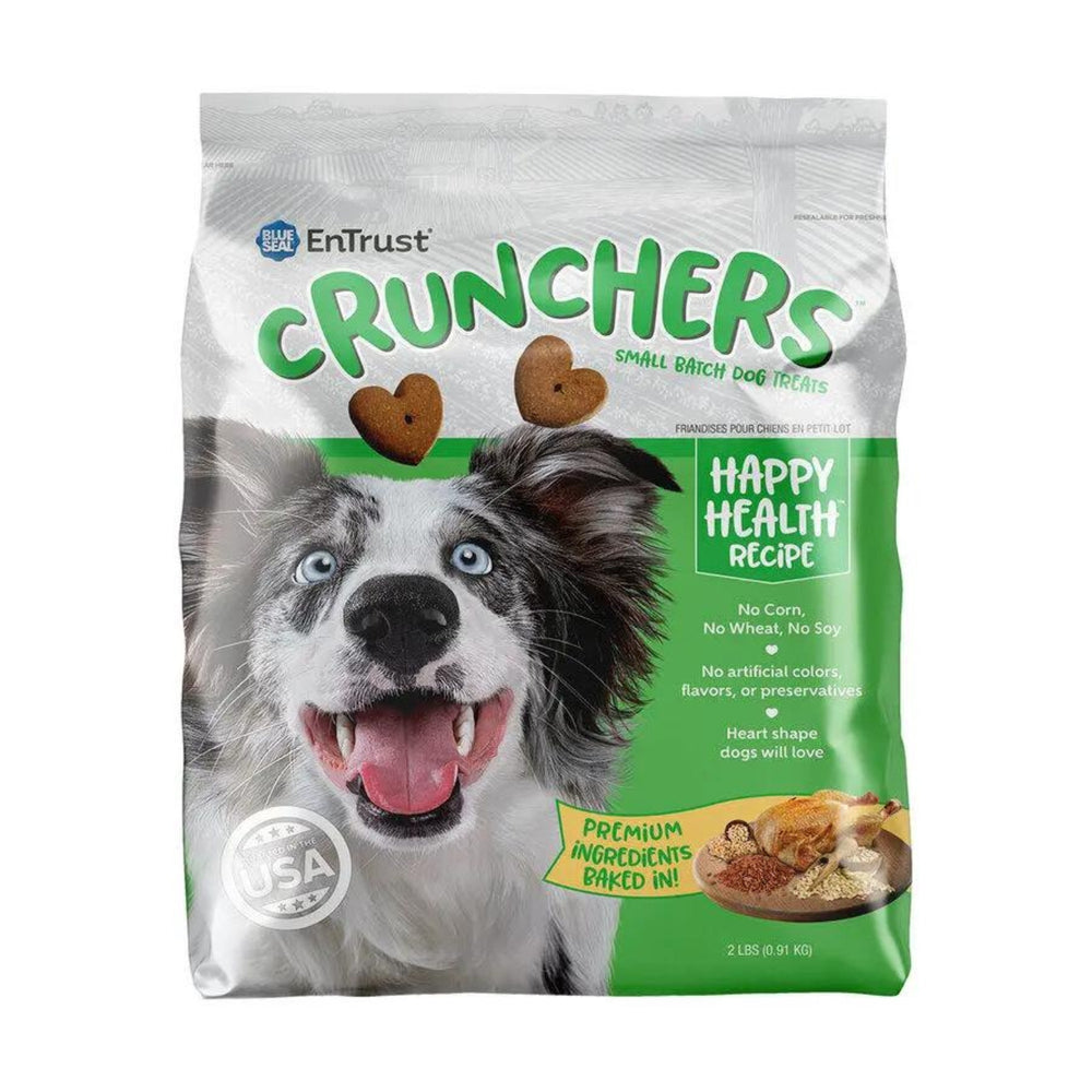 Blue Seal Entrust Crunchers Small Batch Dog Treats Happy Health Small - 2Lbs.